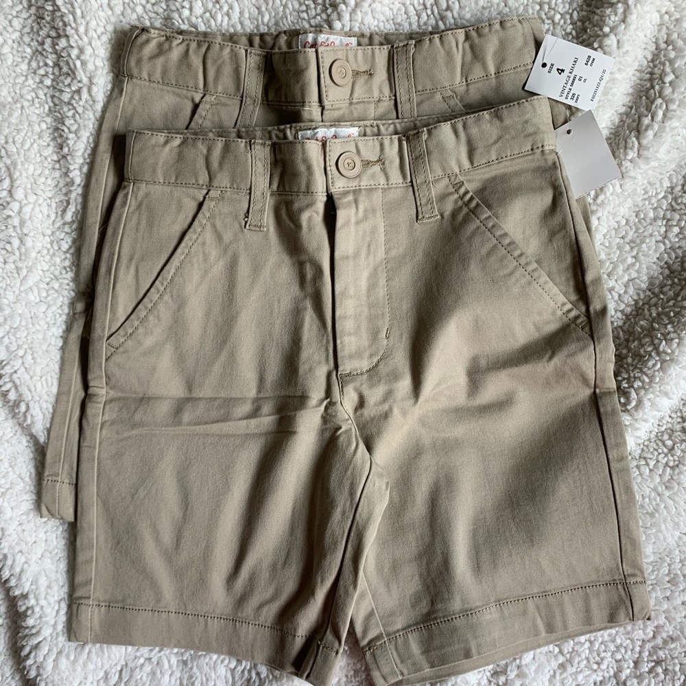 Two uniform khaki shirt by Cat & Jack